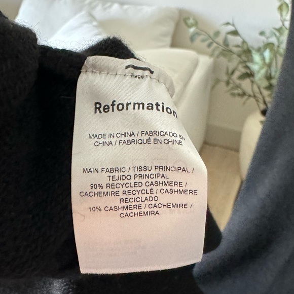 Reformation Corbetta Funnel Neck Cashmere Sweater Dress - Picture 6 of 6